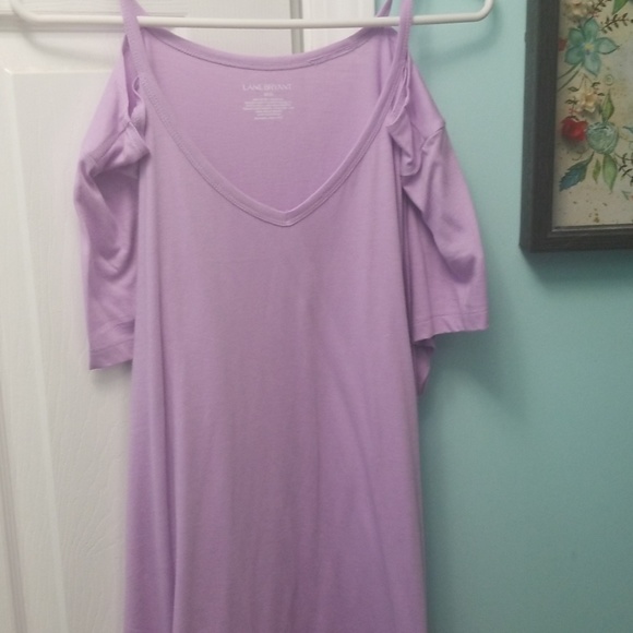 Purple cold shoulder top - Picture 1 of 2